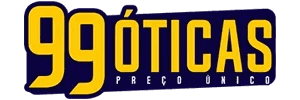 Logo da franquia 99 Óticas – Saúde e Bem-estar