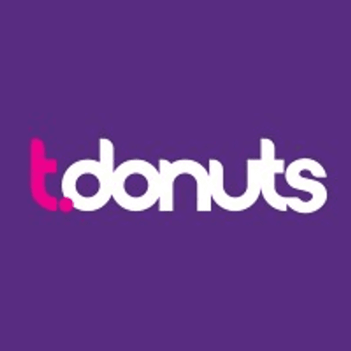 Logo da franquia T-Donuts – Alimentação