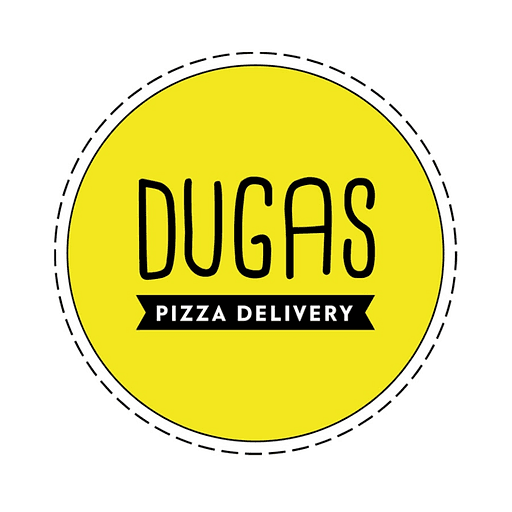 Logo da franquia Dugas Pizza Delivery – Alimentação