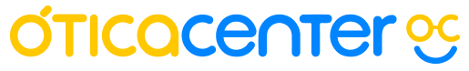 Logo da franquia Ótica Center – Saúde e Bem-estar
