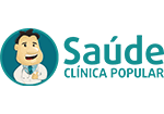 Logo da franquia Saúde Clínica Popular – Saúde e Bem-estar