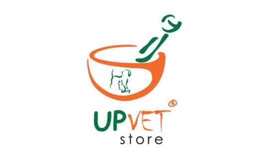 Logo da franquia Up + Vet Manipulação Veterinária – Saúde e Bem-estar